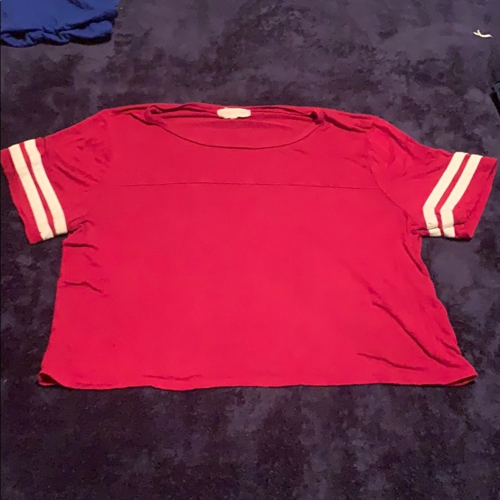 Maroon crop top